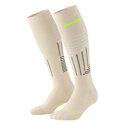 Immagine di CEP KNEE HIGH THE RUN Limited 2024.2 Kompression MADE IN Germany Calzettoni, Uomo, Taglia: XL, Cream neon yellow