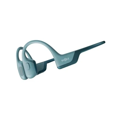 Immagine di SHOKZ auricolari OpenRun Pro a conduzione ossea, sportivi Bluetooth open ear con microfono, cuffie wireless impermeabili IP55, autonomia 10 ore, Fascia auricolare sport, Blu