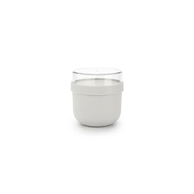 Immagine di Brabantia Make &amp; Take Bowl Colazione 0.5L Contenitore per Alimenti (180 ml) Ermetico Adatto Congelatore Lavastoviglie nel Microonde Dark Grey