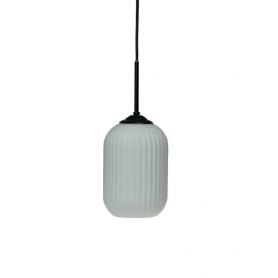 Immagine di Lampada a sospensione in vetro Dyberg Larsen Riflet, Ø 20 cm