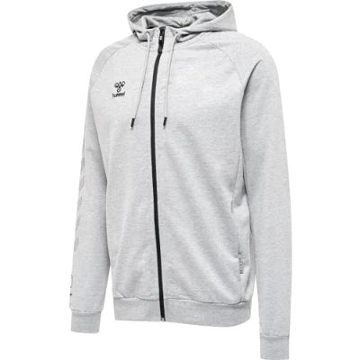 Immagine di Hummel Hmlmove GRID Felpa con zip, Uomo, Taglia: Large, Grey melange