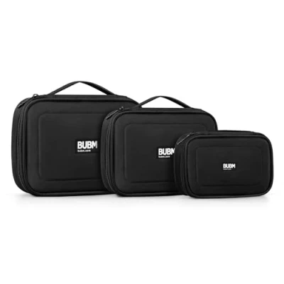Immagine di BUBM 3 x ACCESSORIO di FUNZIONI MULTIPLI CONSERVAZIONE CARRY BAG CASE Cavo USB Memory Card Alimentazione Batteria Stoccaggio Custodia del Disco Mobile