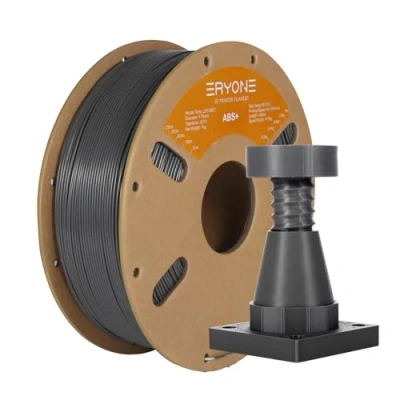 Immagine di ERYONE ABS Plus Filament 1.75mm +/ 0.03mm, Pro ABS+ 3D Printer for Most FDM Printers, 1kg (2.2lbs) Spool, Grey