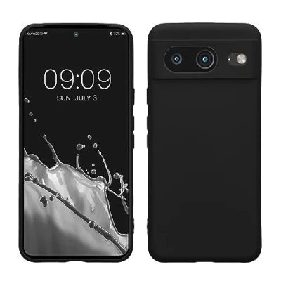 Immagine di kwmobile Custodia Compatibile con Google Pixel 8 Cover Back Case per Smartphone in Silicone TPU Protezione Gommata nero