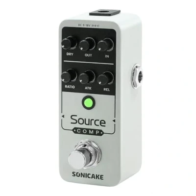 Immagine di SONICAKE Compressore pedale analogico 1176 style effetto chitarra buffered bypass Source Comp