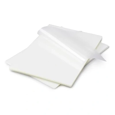 Immagine di Amazon Basics Fogli laminati per plastificatrici a caldo, Trasparente, A4, confezione da 100 pezzi