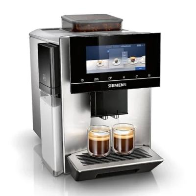 Immagine di Siemens Macchina da caffè automatica EQ500 classic connect, fino a 18 specialità, app HomeConnect, 2 tazze contemporaneamente, con filtro acqua BRITA, acciaio inox/Real Black