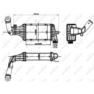 Immagine di NRF 30427 Intercooler OPEL: Astra G Caravan
