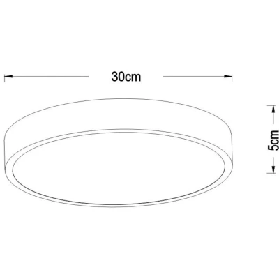 Immagine di Lucide Plafoniera Unar LED, nera, Ø 30 cm