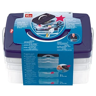 Immagine di Prym Click Box base in plastica, trasparente, 24 x 16,5 14 cm
