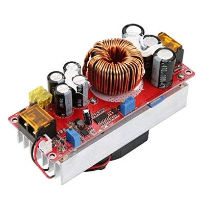 Immagine di DC da 10 60 V A 12 97 1500 W 30 Voltaggio Convertitore per aumento di potenza Spinta CC CV Modulo corrente costante con ventola controllo della temperatura intelligente lampione solar