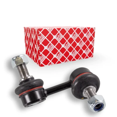 Immagine di febi BILSTEIN 27987 Bielletta barra stabilizzatrice Assale anteriore Sx 65 M12 x 1,25 Plus con dado autobloccante Acciaio argento