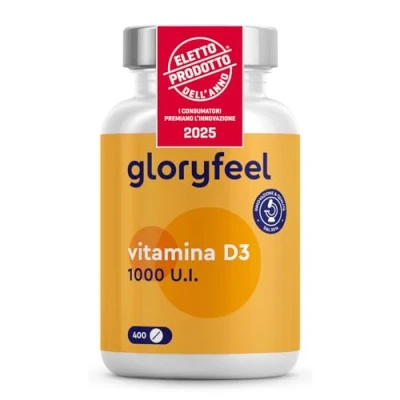 Immagine di Vitamina D3 1000 IU per Compressa (25mcg), 400 Compresse (Scorta 1+ Anno), Vit D ad Alto Dosaggio, Integratore Colecalciferolo, Supporta Ossa, Denti, Muscoli e Difese Immunitarie