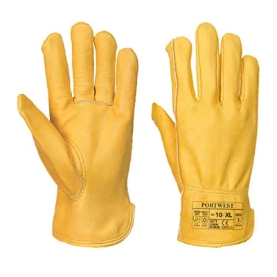 Immagine di Portwest A271TARL Guanto Pelle Fiore Foderato, Marrone, Large