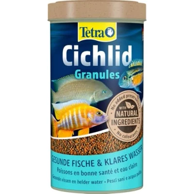 Immagine di Tetra Cichlid Granules, Mangime in Granuli Specifico per Pesci Ciclidi, 500 ml