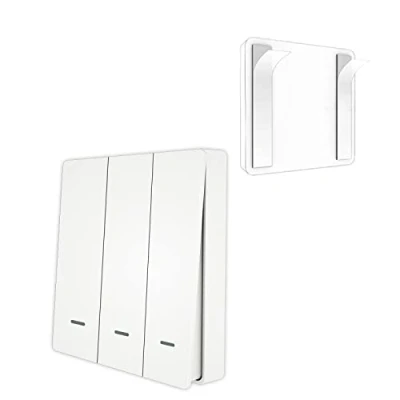 Immagine di Tuya ZigBee Interruttore a 9 scene senza fili, regolatore di pressione meccanico, funzionamento batteria, tramite app Smart Life Home Automation Scenario per Devices 3 marce