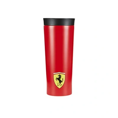 Immagine di Ferrari Scuderia, Borraccia Race 2021, in acciaio spazzolato, 460 ml, prodotto ufficiale