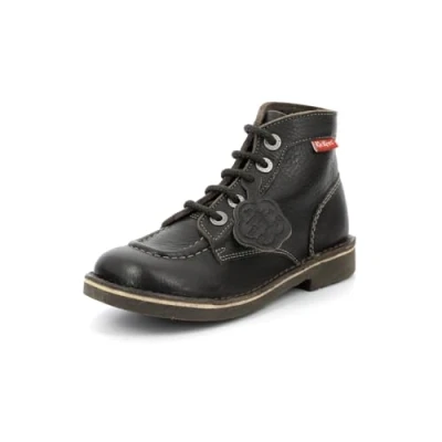 Immagine di Kickers Kick col, Stivali Arricciati Unisex Bambini, Marrone (Marron Foncé Perm 92), 24 EU