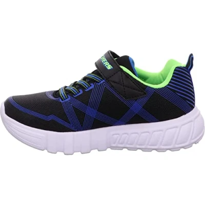 Immagine di Skechers Flex glow, Scarpe da ginnastica Bambini e ragazzi, Nero Black Blue Lime Bblm, 28.5 EU