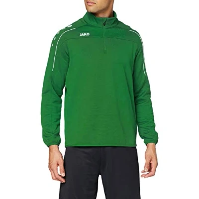 Immagine di JAKO Classico ZIP Felpa, Uomo, Taglia: Large, Gruen/weiss
