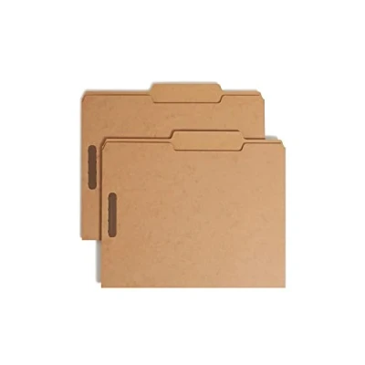 Immagine di Smead Fastener file Folder, 2 elementi di fissaggio, 2/5 cut Tab Right of Center Position, Letter size, Kraft, 50 per box (14882)