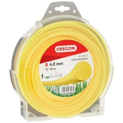 Immagine di Oregon 69 387 Y Yellow Round Strimmer Line/Wire for Grass Trimmers and Brushcutters, 4.0 mm x 32 m