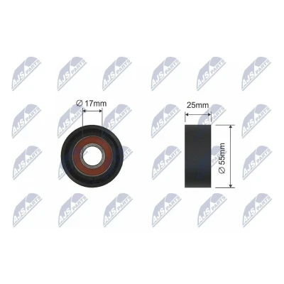 Immagine di NTY RNK CT 009 Rullo Tendicinghia PEUGEOT: 206 Hatchback, 407 SW, Sedan, CITROËN: Xsara Picasso, Berlingo / First I, C3 I Hatchback