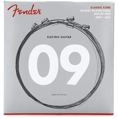 Immagine di Fender® »CLASSIC CORE NICKEL PLATED STEEL ELECTRIC STRINGS« Corde per chitarra elettrica Bullet End 3255L 009/042