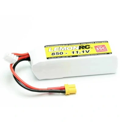 Immagine di LemonRC Batteria ricaricabile LiPo 11.1 V 850 mAh Numero di celle: 3 35 C Softcase XT30