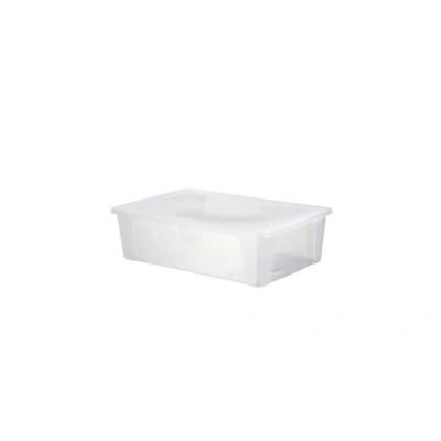 Immagine di Visualbox Contenitore multiuso con chiusura a scatto, 30 L, Trasparente, XXL 59 x 39 17 cm