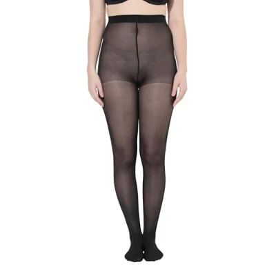 Immagine di Ulla Popken Kompressions strumpfhose, Massagestufe 11 13 mmHg Collant Compressione, Nero, 62 64 Donna