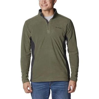 Immagine di Columbia Klamath RANGE II HALF ZIP Felpa in pile, Uomo, Taglia: XS, Stone green/shark