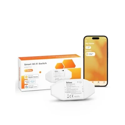 Immagine di Refoss Interruttore WiFi Smart Switch Compatibile con Apple HomeKit, Alexa &amp; Google Home, DIY Spina Intelligente Controllo Remoto, Timer e Regolazione del Programma
