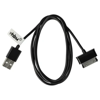 Immagine di vhbw cavo di ricarica USB compatibile con Samsung Galaxy P1000, Tab 2 GT P5110, P5100, Note 10.1 N8000, N8010 ecc.