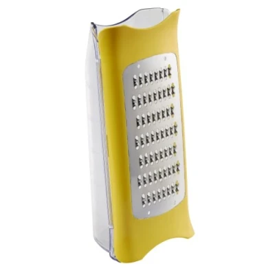 Immagine di Moulinex K0870414 Grattugia Multiuso, Fresh Kitchen, con Contenitore, in Acciaio Inox, Giallo