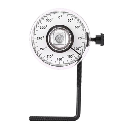 Immagine di Qiilu Set di calibri angolari a 360 gradi Coppia regolabile 1/2 pollice Regolabile, Goniometro Medidor De Angulo En Grados