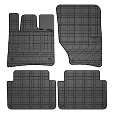 Immagine di FROGUM 0724 Set tappetino Gomma anteriore e posteriore 4 nero Su misura AUDI: Q7