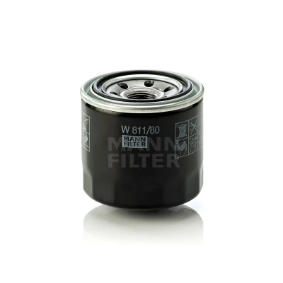 Immagine di MANN FILTER W 811/80 Filtro olio M 20 X 1.5 con una valvola blocco arretramento ad avvitamento KIA: Proceed, Venga, XCeed
