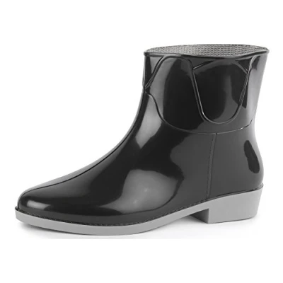 Immagine di Ladeheid Stivali in Gomma Donna LAZT201801 (Nero/Grigio, 39 EU)
