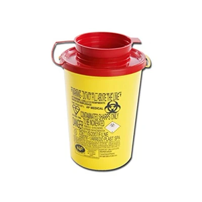 Immagine di GIMA 25790 Contenitore Rifiuti Taglienti Linea Pbs, 0.6 Litri, 100 Pezzi