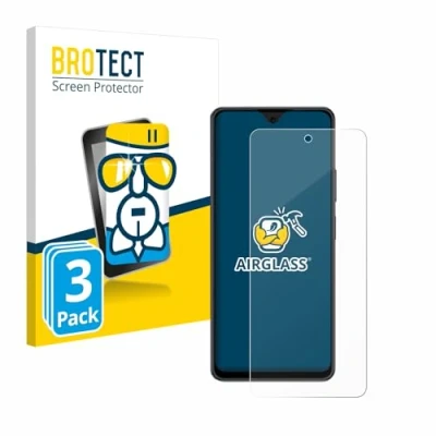 Immagine di brotect Pellicola Protettiva Vetro per Blackview Oscal Tiger 12 Protezione Schermo (3 Pezzi) [Durezza Estrema 9H, Chiaro]
