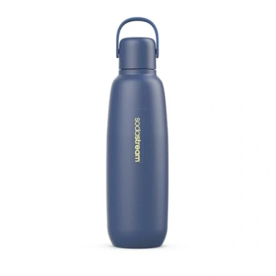 Immagine di SodaStream Fizz&amp;go Cool Bottiglia in metallo Storm da 0,9 l, lavabile lavastoviglie, compatibile con Duo, e Terra UVM, mantiene caldo freddo fino a 12 ore, senza BPA, confezione 1