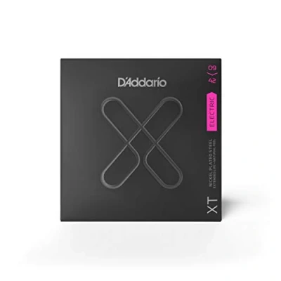 Immagine di D&#039;Addario XTE0942, XT Corde in Acciaio Placcate al Nickel per Chitarra Elettrica, Scalatura Super Leggera, 09 42
