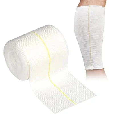 Immagine di Fascia elastica a forma di tubo, 10,75 cm x 5 m, fasciatura compressione 2 vie, per ginocchia grandi