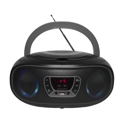 Immagine di Denver TCL 212BT Radio CD FM AUX, CD, USB, Bluetooth illuminazione datmosfera Grigio