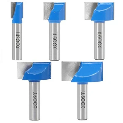 Immagine di WSOOX Set di 5 punte per fresa con codolo da 8 mm, fresatura del legno, 10/16/22/25/32 mm