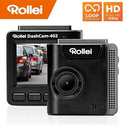 Immagine di Rollei CarDVR 402 Dashcam Autocamera Registrazione di emergenza Full HD (1080p/30fps) Funzione Loop Car con modulo GPS e G Sensor
