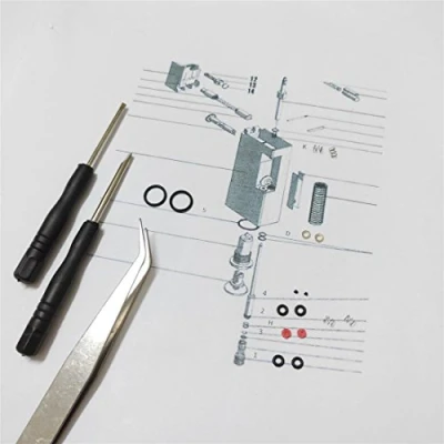 Immagine di Dumhill Kit di riparazione per accendini Rollagas con O ring e utensili, 2 pezzi