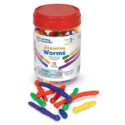 Immagine di Learning Resources Vermi per imparare a misurare Measuring Worms (set da 72)