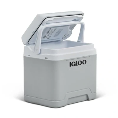 Immagine di IGLOO IE24 DC Frigorifero Elettrico, 24 Litri, Mini con Connessione 12V per Auto, Barca e Tempo Libero, Grigio